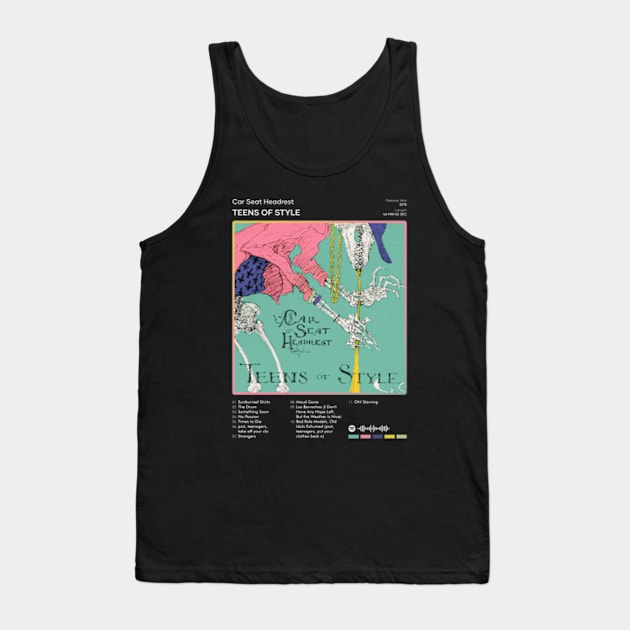 Car Seat Headrest - Teens of Style Tracklist Album Tank Top by 80sRetro